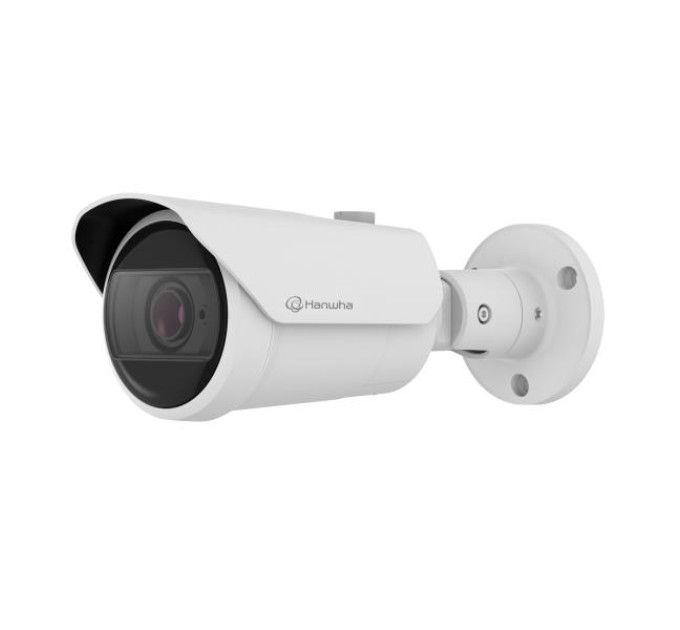 Мережева камера циліндрична 4K @ 30fps, motorized vari-focal lens 3.2~10.2mm (H: 104°~31° / V: 55°~17°) QNO-C9083R HANWHA VISION