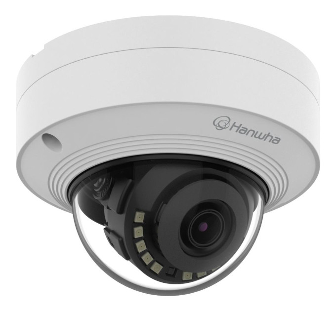 Мережева камера купольна 4K @ 30fps, fix lens 3mm (H:108°/V: 59°) QNV-C9011R HANWHA VISION