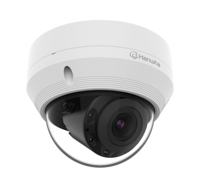 Мережева камера купольна 5MP @ 30fps, motorized vari-focal lens 3.1x (3.2 ~ 10.0mm) (100°~31°) QNV-8080R HANWHA VISION