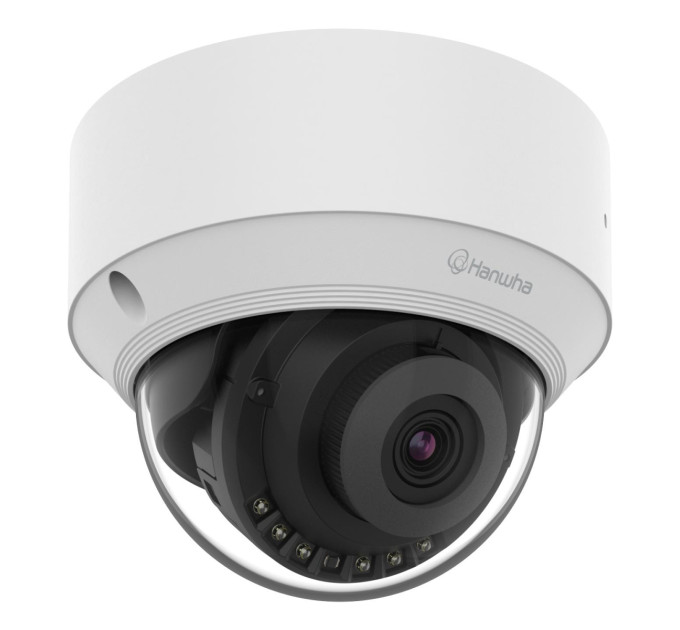 Мережева камера купольна 5MP @ 30fps, fix lens 4mm (H:80°/V: 59°) QND-C8023R HANWHA VISION