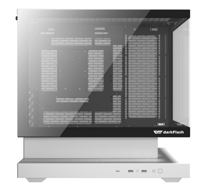 DARKFLASH Корпус для комп'ютера DARK FLASH F1 mATX без блока живлення, білий