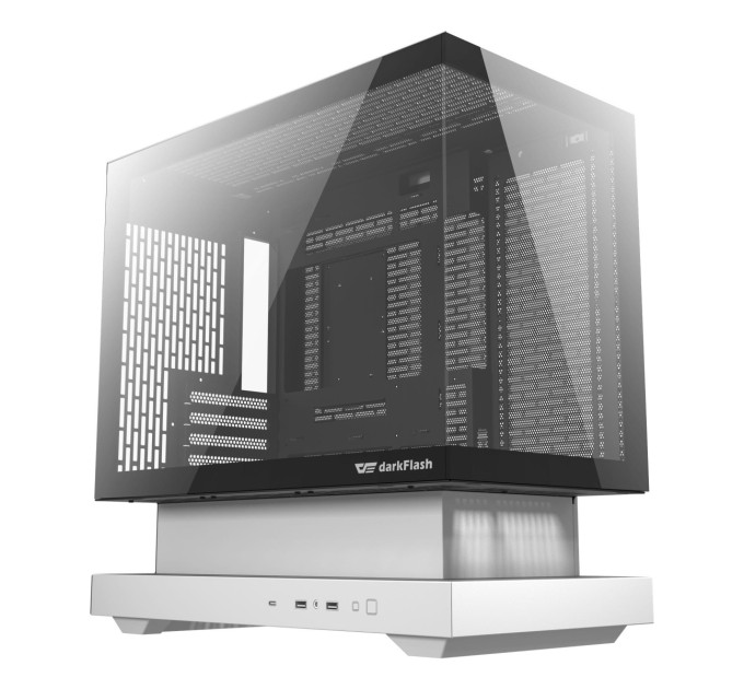 DARKFLASH Корпус для комп'ютера DARK FLASH F1 mATX без блока живлення, білий