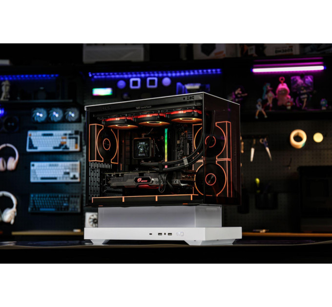 DARKFLASH Корпус для комп'ютера DARK FLASH F1 mATX без блока живлення, білий