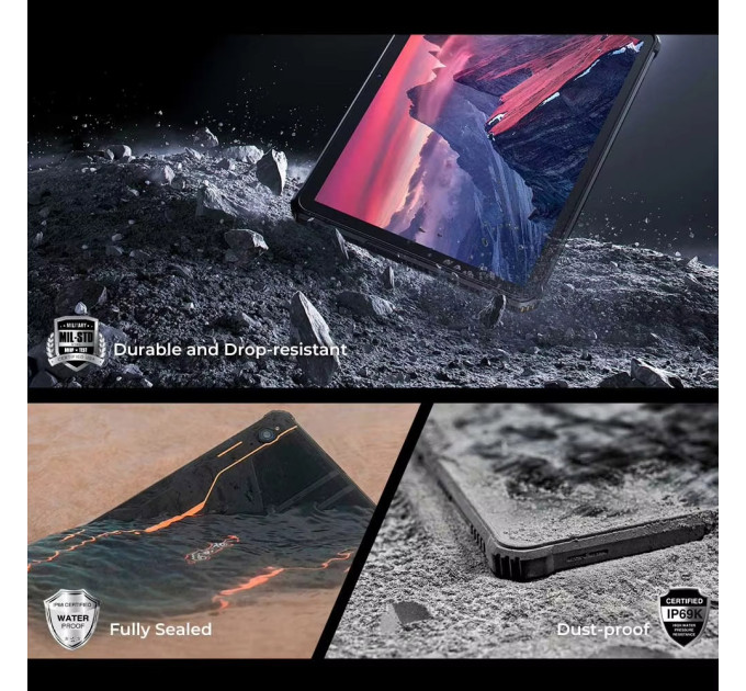 OUKITEL Планшет OUKITEL RT9 6/256GB LTE Black (6931940766845)