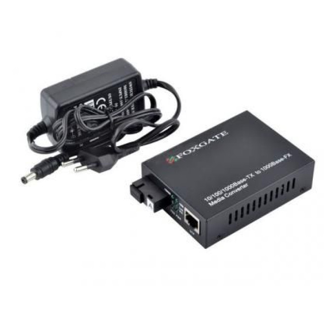 FoxGate Медіаконвертер EC-Q-1G-1SM-1310nm-20 FoxGate