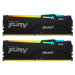 Kingston Fury (ex.HyperX) Модуль пам'яті для комп'ютера DDR5 32GB (2x16GB) 6400 MHz Beast RGB EXPO Kingston Fury (ex.HyperX) (KF564C32BBEAK2-32)