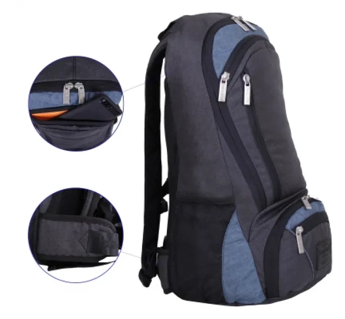 Bagland Рюкзак для ноутбука Bagland 15.6" Granite 23L black/gray 0012069 (7072175)