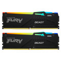 Kingston Fury (ex.HyperX) Модуль пам'яті для комп'ютера DDR5 64GB (2x32GB) 6400 MHz Beast RGB EXPO Kingston Fury (ex.HyperX) (KF564C32BBEAK2-64)