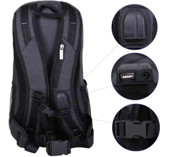 Bagland Рюкзак для ноутбука Bagland 15.6" Granite 23L black/gray 0012069 (7072175)