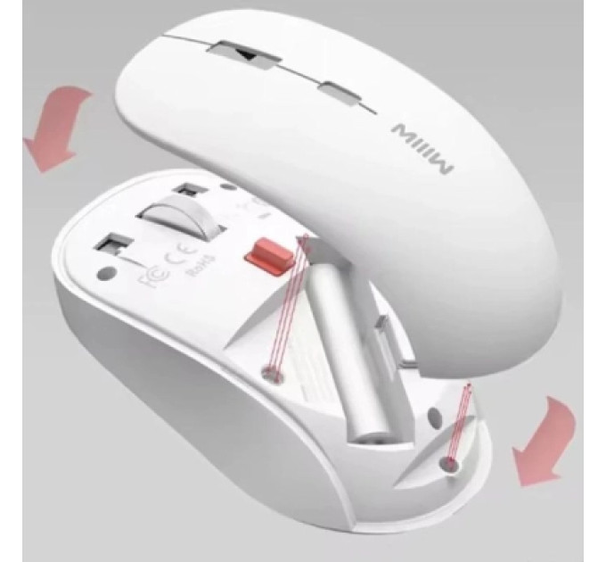 Xiaomi Мишка Xiaomi MiiiW Wireless/Bluetooth White (MW23M22 White)