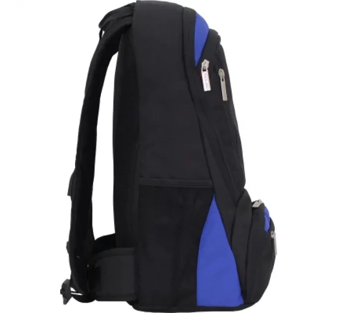 Bagland Рюкзак для ноутбука Bagland 15.6" Granite 23L black /electric blue 0012066 (6903479)