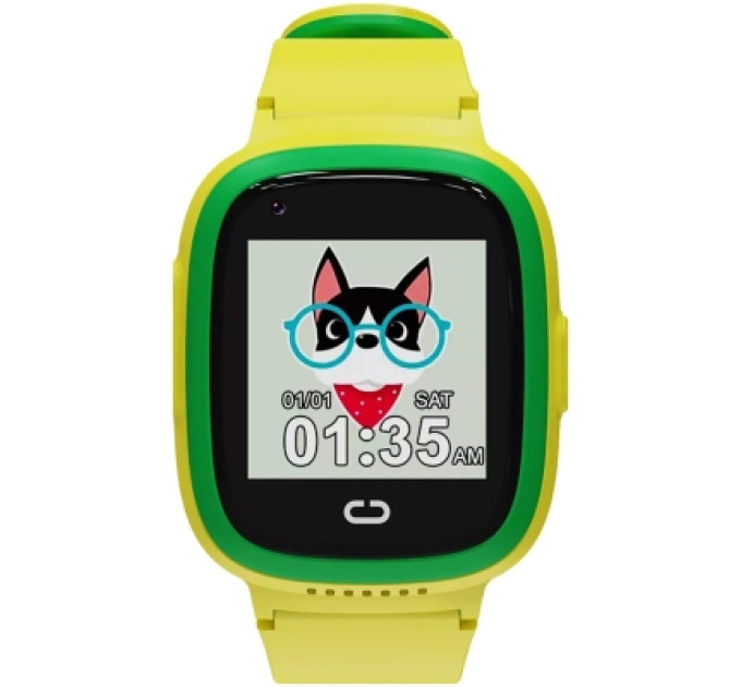 Canyon Смарт-годинник Canyon Sunny KW-48 Video 4G GPS Games Music Yellow/Green (CNE-KW48YG)