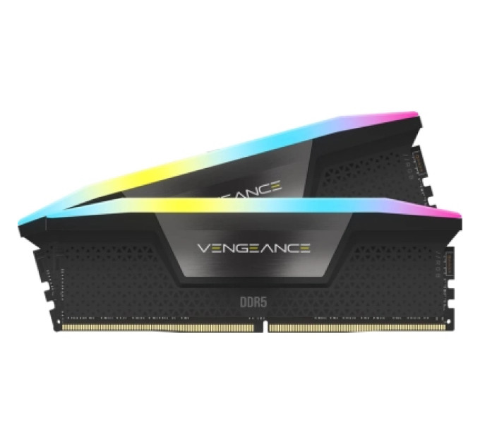 Corsair Модуль пам'яті для комп'ютера DDR5 96GB (2x48GB) 6800 MHz Vengeance RGB Black Corsair (CMH96GX5M2B6800C34)