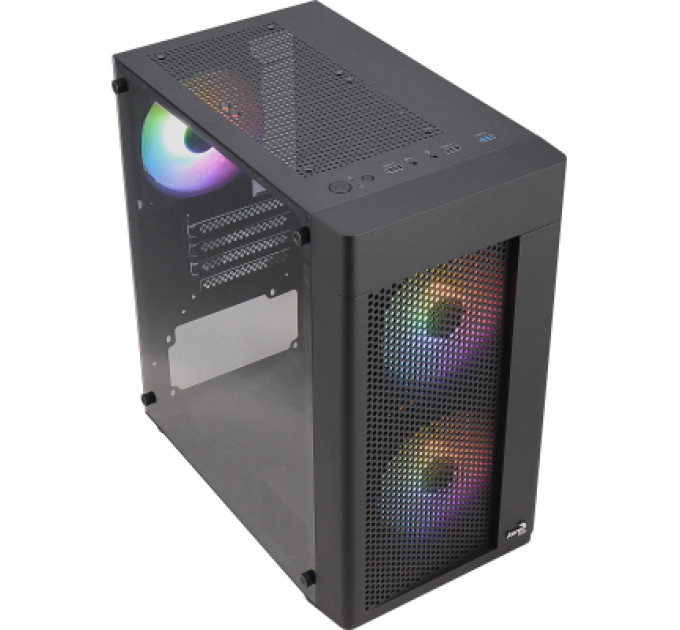 AeroCool Корпус для ПК AeroCool Hexform-G-BK-v2 Black 600W (ACCX-PV38004.11)