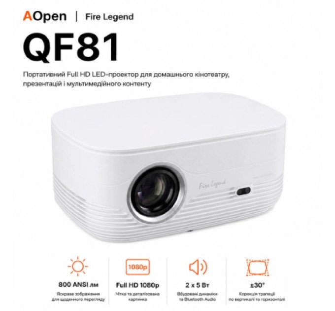 AOpen Проектор AOpen QF81 (MR.P0K11.001)