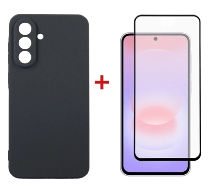 Dengos Чохол до мобільного телефона Dengos Carbon Cover + Glass Samsung Galaxy A37 Black (DG-KM-194)