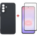 Dengos Чохол до мобільного телефона Dengos Carbon Cover + Glass Samsung Galaxy A37 Black (DG-KM-194)