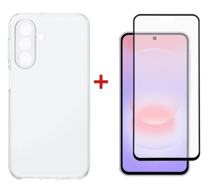 Dengos Чохол до мобільного телефона Dengos TPU Cover + Glass Samsung Galaxy A37 Transparent (DG-KM-197)