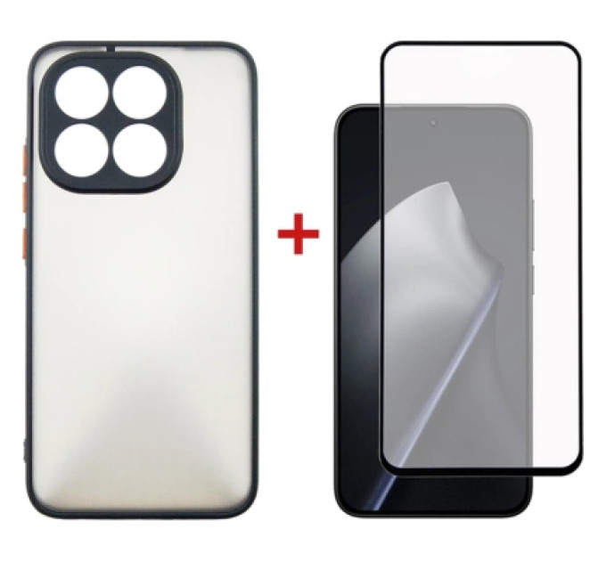 Dengos Чохол до мобільного телефона Dengos Matte Cover + Glass Xiaomi 15T Black (DG-KM-199)