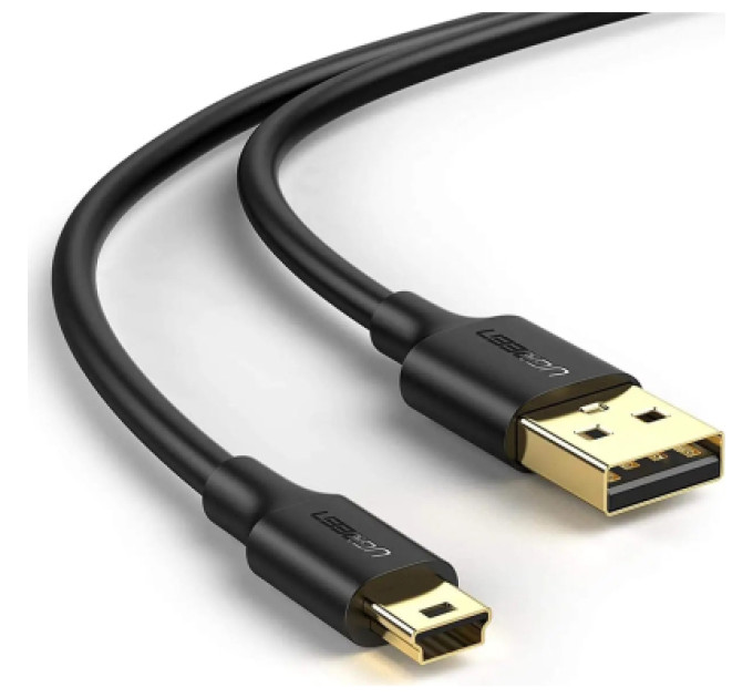 Ugreen Дата кабель USB 2.0 AM to Mini 5P 3.0m 2A PVC black Ugreen (UGR-10386)