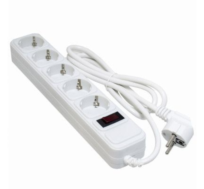 Patron Мережевий фільтр живлення Patron 1.8m (SP-1052W), 5 розеток White (EXT-PN-SP-1052W)