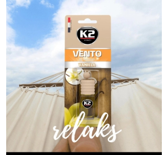 K2 Ароматизатор для автомобіля K2 VINCI VENTO VANILLA 8ML (V457)