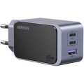 Ugreen Зарядний пристрій Ugreen 3xUSB 65W (2xUSB-C+USB-A) Gan Nexode Fast Charger Grey X553 (35042)