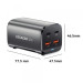 Essager Зарядний пристрій Essager 2xUSB-C + 2xUSB 67W GaN (ECT2AC-JYB0G-Z)