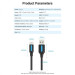 Vention Дата кабель USB 2.0 A Male to C Male 3A Cable 1.5M Black VENTION (COKBG)