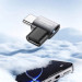Essager Перехідник USB-C F to USB-C M USB 4.0 40Gbps 240W 90° corner Essager (EOTG7-YH0G-P)