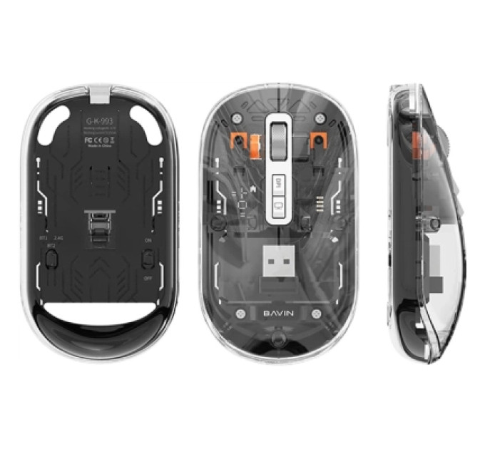 BAVIN Мишка BAVIN G-K-993 Wireless/Bluetooth Black (G-K-993-BK)