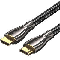 Кабель мультимедійний HDMI M to HDMI M 12.0m V2.0 4K60Hz braided zinc alloy black Vention (ALMBM)