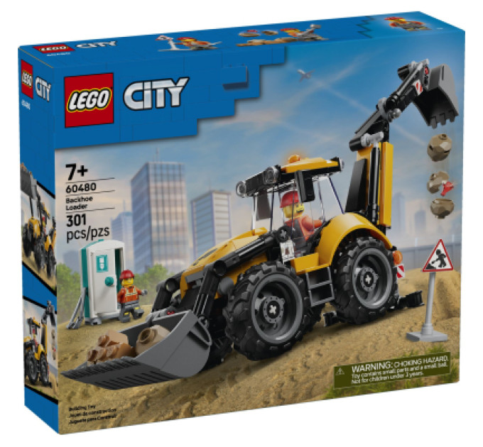 LEGO Конструктор LEGO City Жовтий екскаватор-навантажувач (60480) LEGO Конструктор LEGO City Жовтий екскаватор-навантажувач (60480)