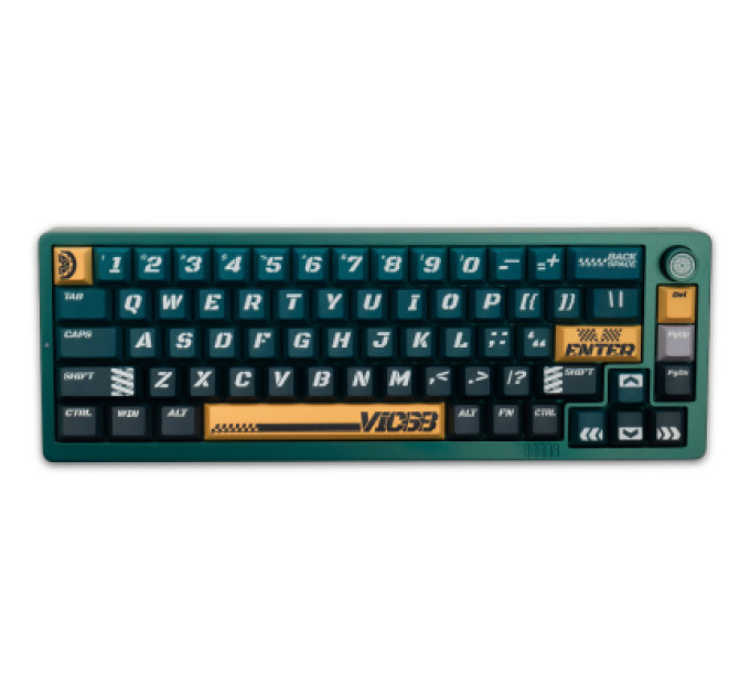 Thunderobot Клавіатура Thunderobot VIC68 TTC Ultra RGB King Magnetic Switch USB UA Parrot Green (6932066320188)