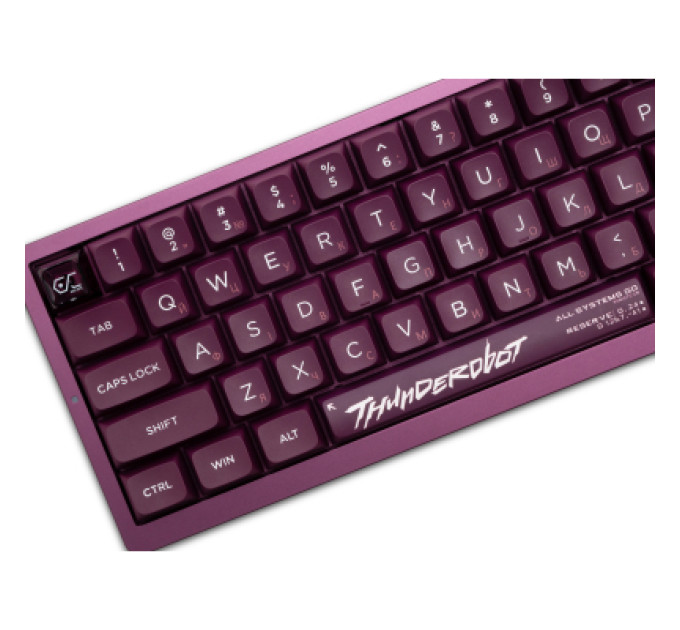 Thunderobot Клавіатура Thunderobot VIC68 Gateron Magnetic Jade Switch Purple USB UA (6932066317201)