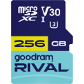 Goodram Карта пам`яті MicroSDXC 256GB UHS-I/U3 Class 10 Goodram + SD-adapter R100/W70MB/s + SD-adapter (GGSM3AA-2560R12)