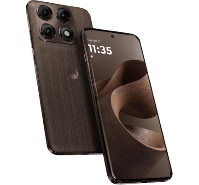 Motorola Мобільний телефон Motorola Edge 70 Pro 8/256GB Chicory Coffee (Wood) (PBC20086RS)