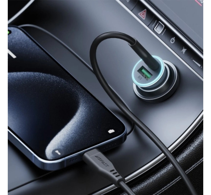Acefast Зарядний пристрій Acefast 1xUSB-C PD95W + 1xUSB gray (6974316285304)