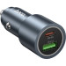 HOCO Зарядний пристрій HOCO 1xUSB-C PD30W + 1xUSB QC3.0 48W car adapter Z60 gray (6942007642095)