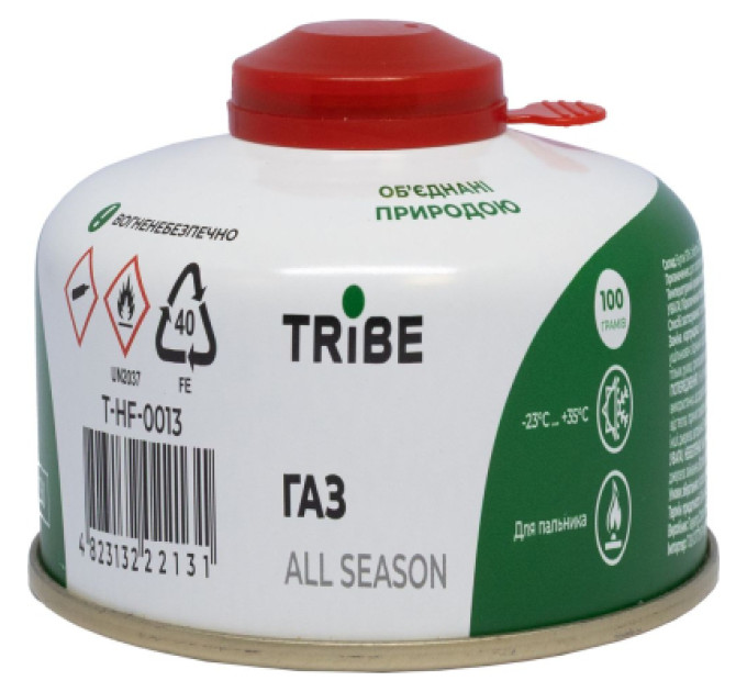 Tribe Газовий балон Tribe різьбовий 100 г (T-HF-0013)