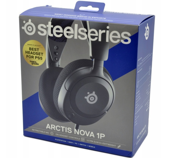 SteelSeries Навушники SteelSeries Arctis Nova 1P Black (61611)