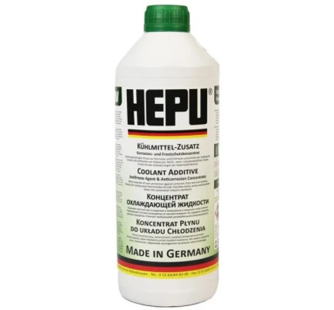 HEPU Антифриз HEPU концентрат зелений 1,5 л. (107300)