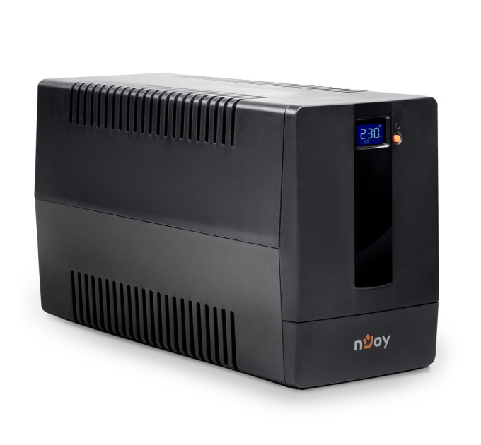 nJoy Джерело безперебійного живлення NJOY Horus Plus 1000 (PWUP-LI100H1-AZ01B), Lin.int., AVR, 4 x евро, USB, LCD, пластик