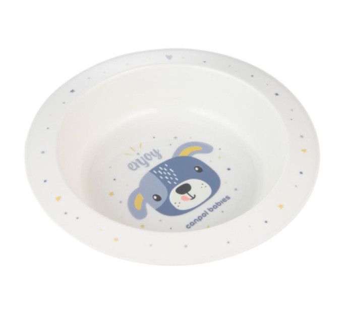 Canpol babies Тарілка дитяча Canpol babies CUTE ANIMALS мисочка пластикова, блакитна (4/412_blu2)