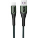 SkyDolphin Дата кабель USB 2.0 AM to Micro 5P 1.0m 3A braided dark green SkyDolphin (USB-000584)