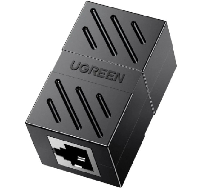 Ugreen Зрощувач RJ-45 NW114 Ethernet Cable Extender Adapter Black UGREEN (20390)