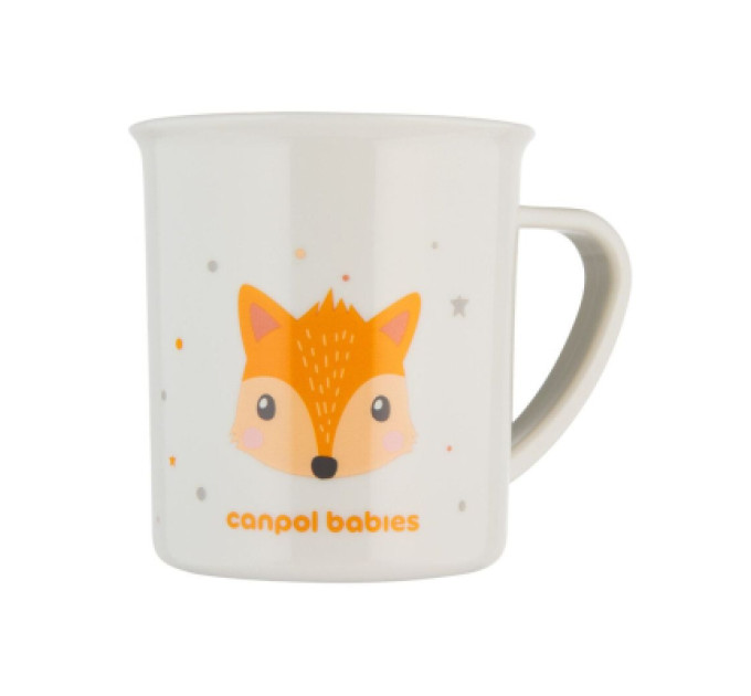 Canpol babies Набір дитячого посуду Canpol babies CUTE ANIMALS кружка пластикова, блакитна (4/413_blu2)