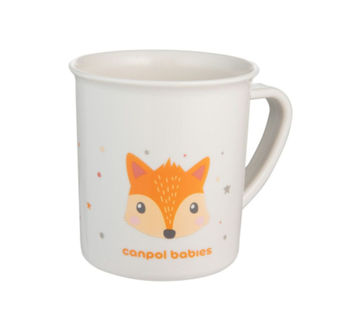 Canpol babies Набір дитячого посуду Canpol babies CUTE ANIMALS кружка пластикова, блакитна (4/413_blu2)