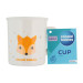 Canpol babies Набір дитячого посуду Canpol babies CUTE ANIMALS кружка пластикова, блакитна (4/413_blu2)