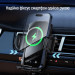 ColorWay Універсальний автотримач ColorWay FlameGrip, автозажим, Wireless Charger 15W Black (CW-CHAW070Q-BK)